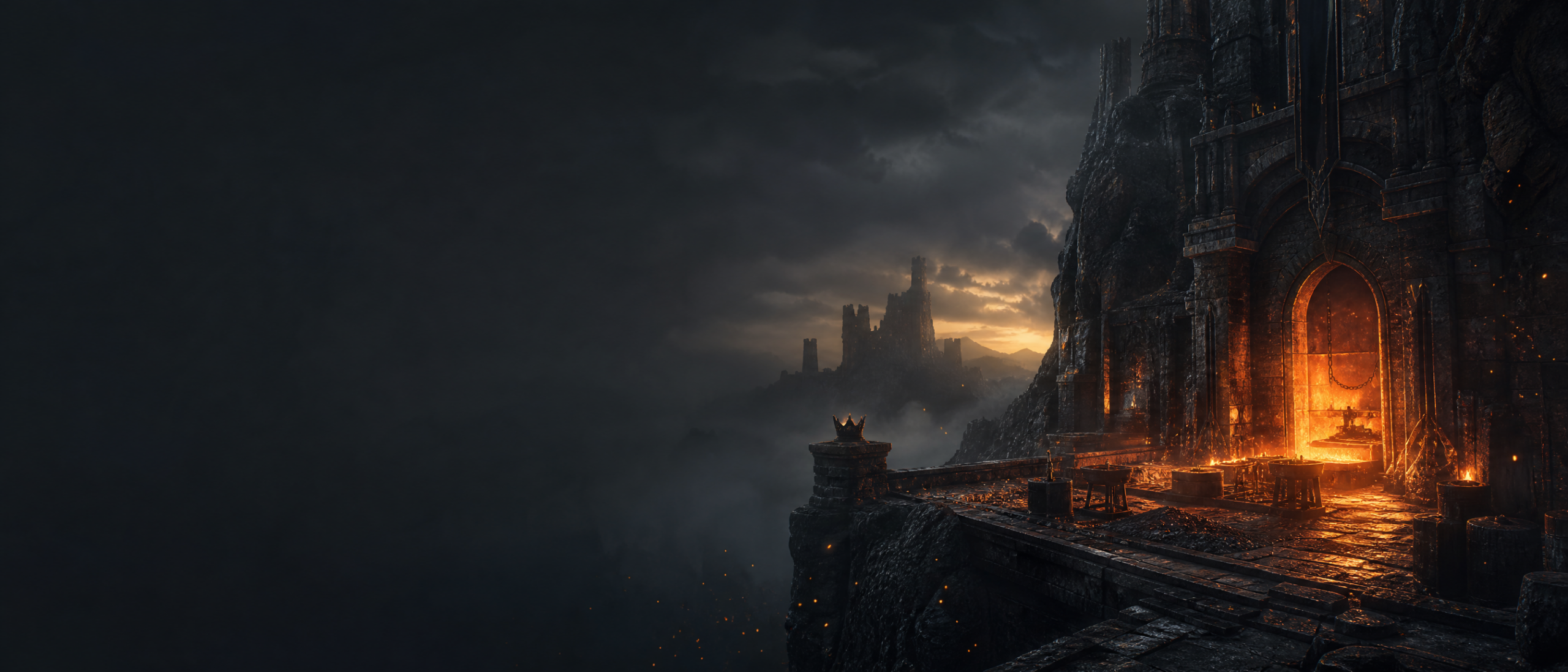 An ancient forge burns beneath the Ironhold fortress
